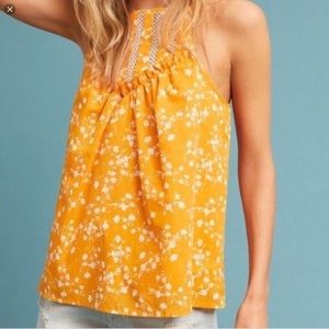 Maeve by Anthropologie Martell Yellow Mustard Tank Top - XS